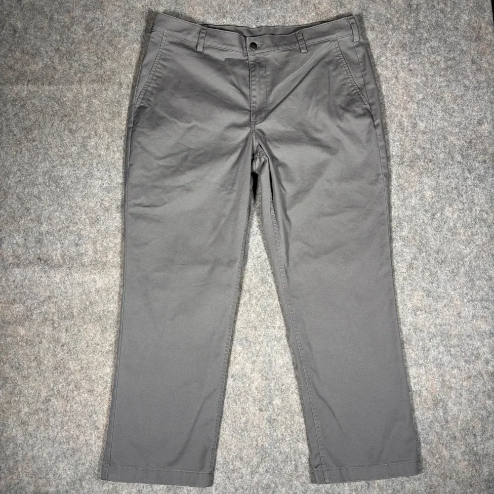 Duluth Trading Pants Mens 40x30 Gray Armachillo Chino Standard Fit Performance
